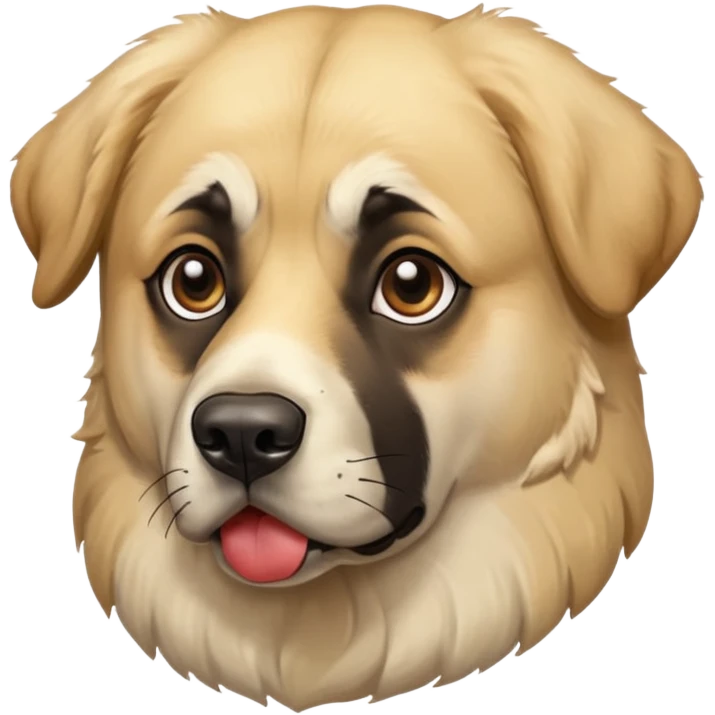 Black Anatolian shepherd dog emoji