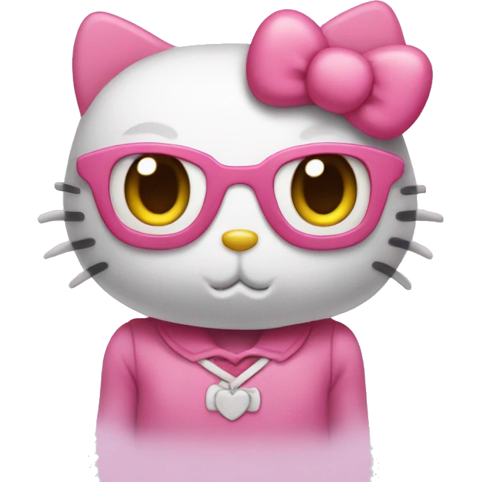 hello kitty with heart eyes  emoji