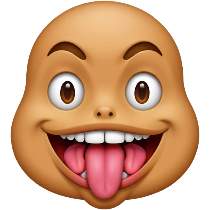 tongue out in freak way  emoji