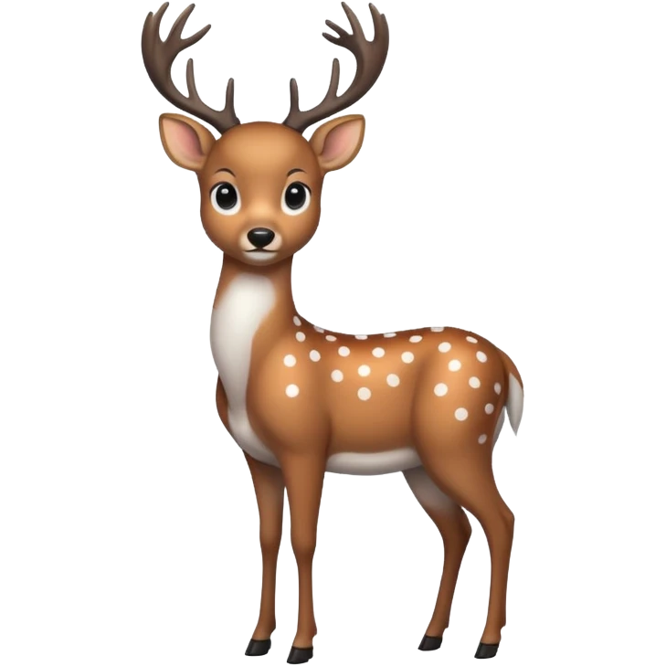 polka dot deer emoji