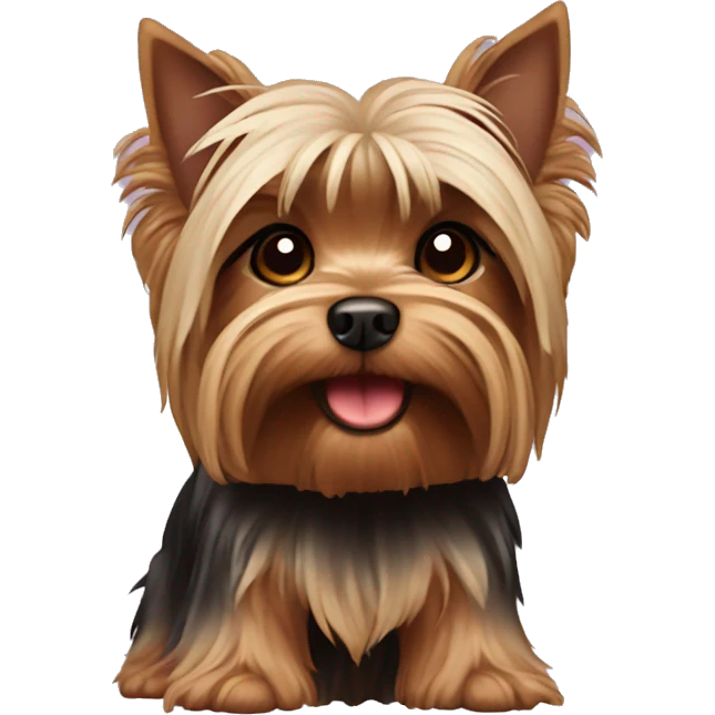 Yorkshire terrier chocolate emoji