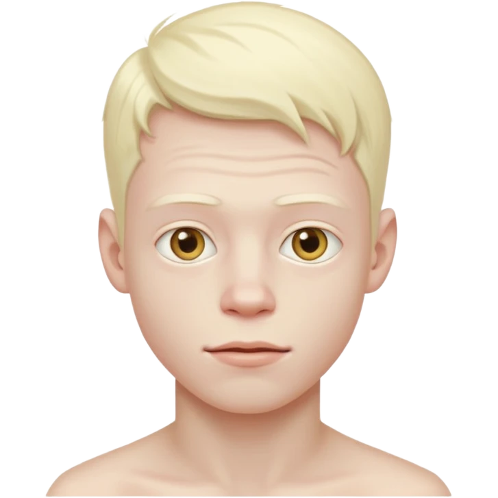 albino junger mann emoji