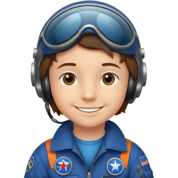 Kid pilots emoji