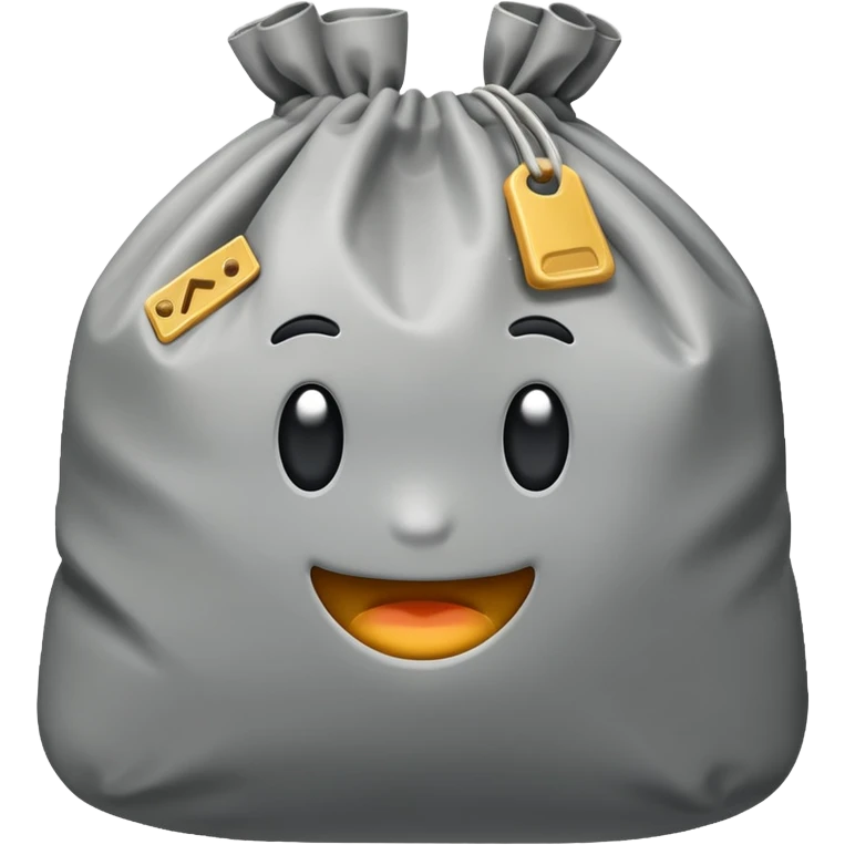 CEMENT BAG WITHOUT FACE emoji