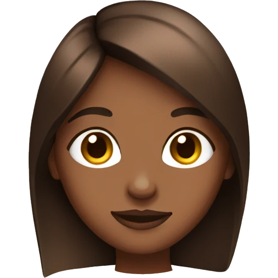 Brown haired girl, brown skin, palms on face emoji