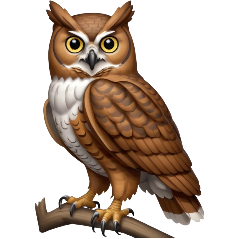 great horned owl full body emoji
