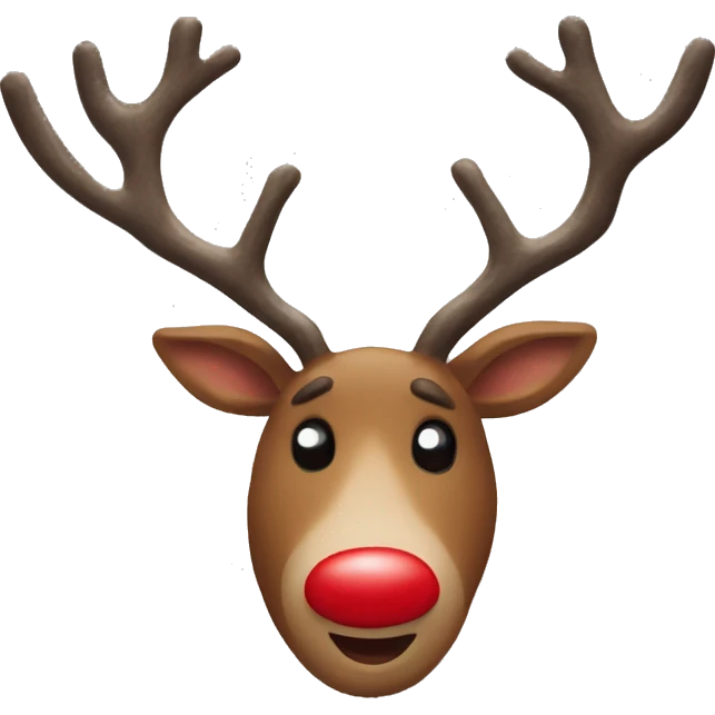 Red Nosed Reindeer emoji
