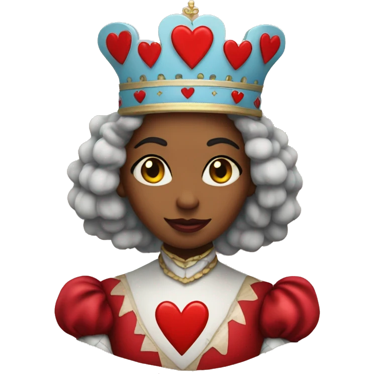 coloured queen of hearts emoji emoji