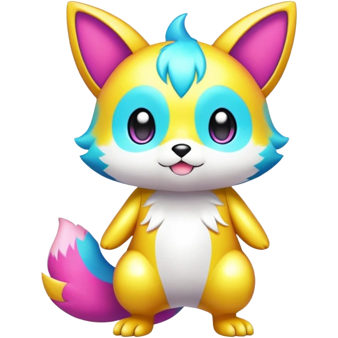  Colorful Shiny Kawaii FurSona Fakemon Full Body emoji