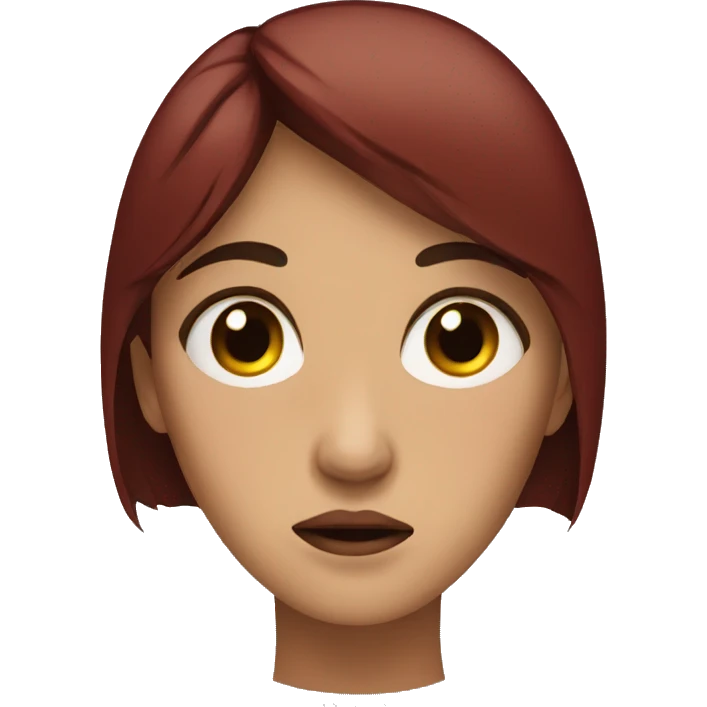Woman crying red tears emoji