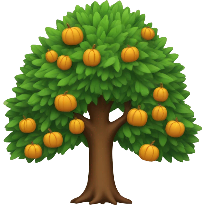Thanksgiving tree emoji