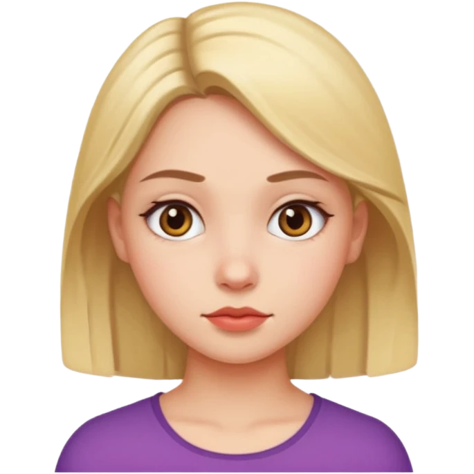 Side eye girl emoji