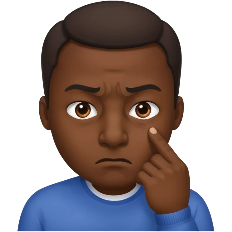 pinching nose angrily emoji