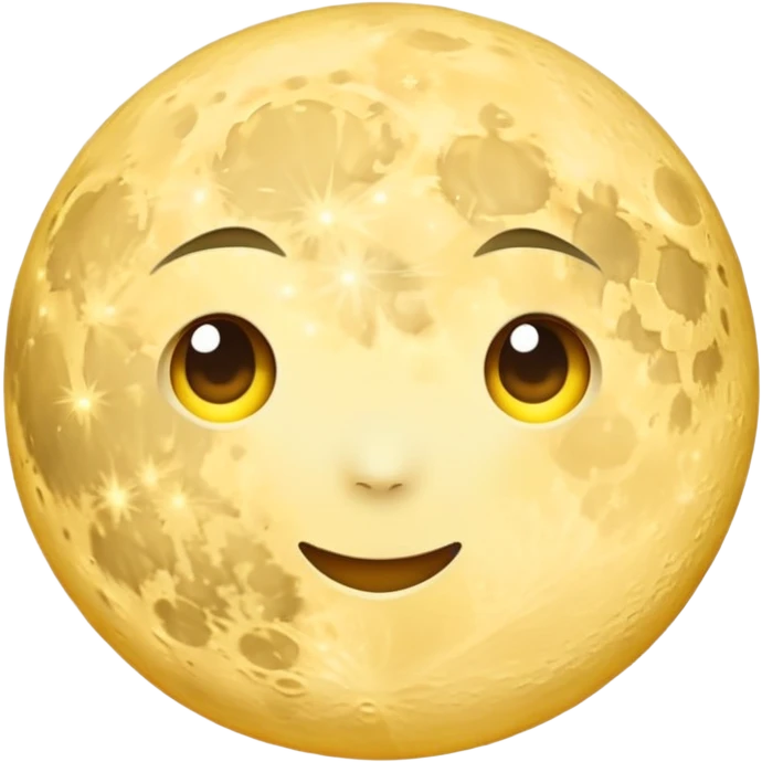 moon on the sky background emoji