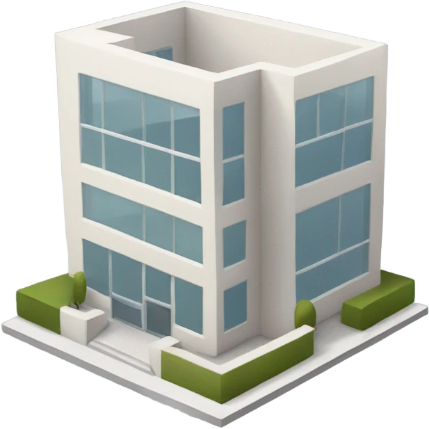 modern small building emoji