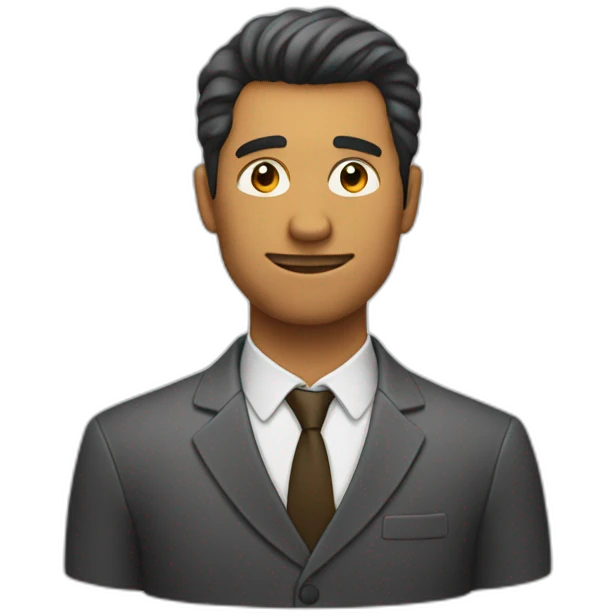 Hombre con pelo enrrulado  emoji