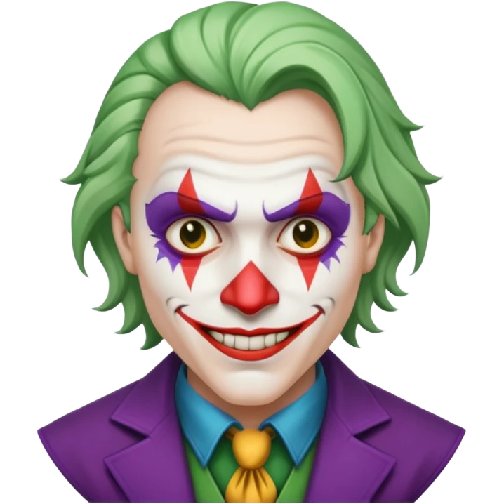 crazy colorful human jolly joker from poker, medieval era emoji