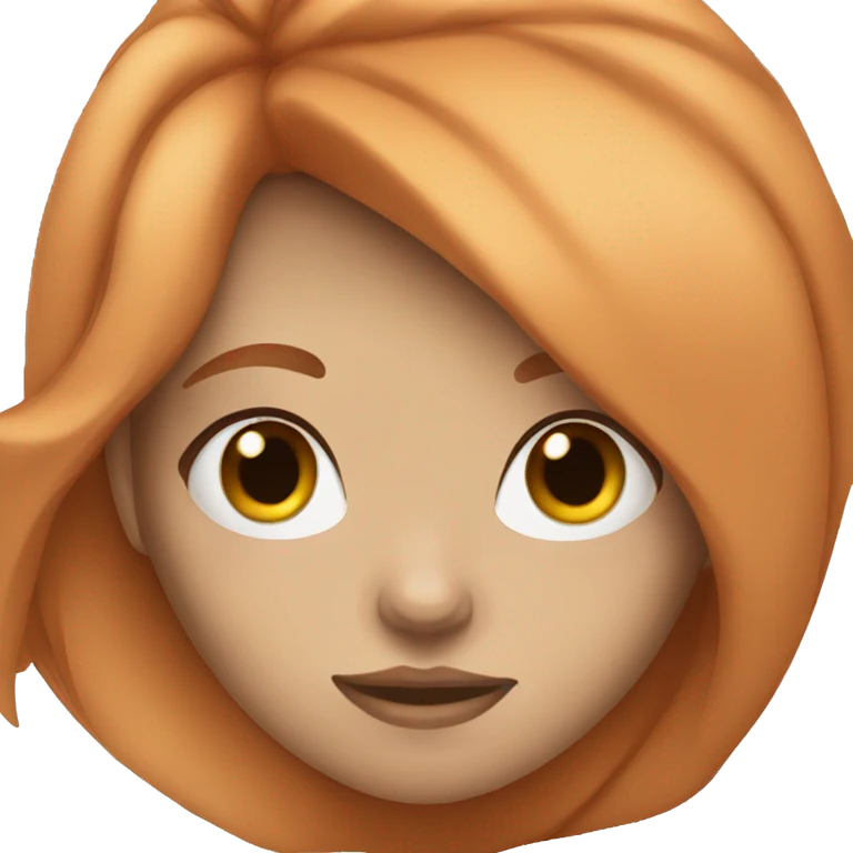 girl with ginger hair and blue eyes emoji