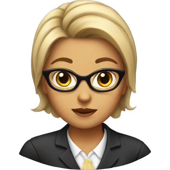 female cat lawyer emoji