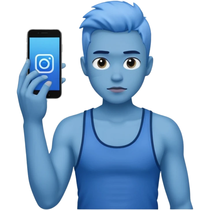 Blue tik instagram emoji