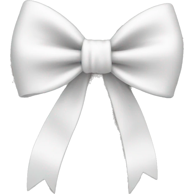 White bow emoji