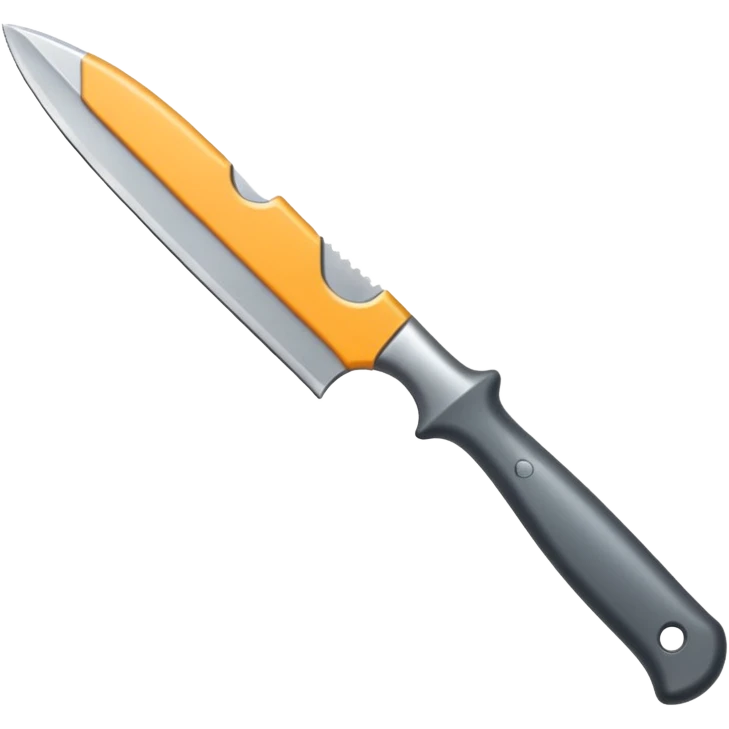 A flint knife chipped unevenly but shining at the edge.






 emoji