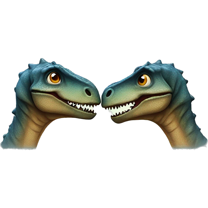 dinos Kissing  emoji