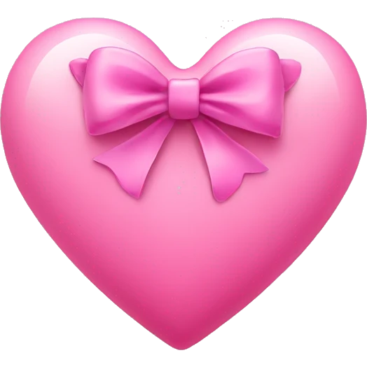 pink heart with bow emoji