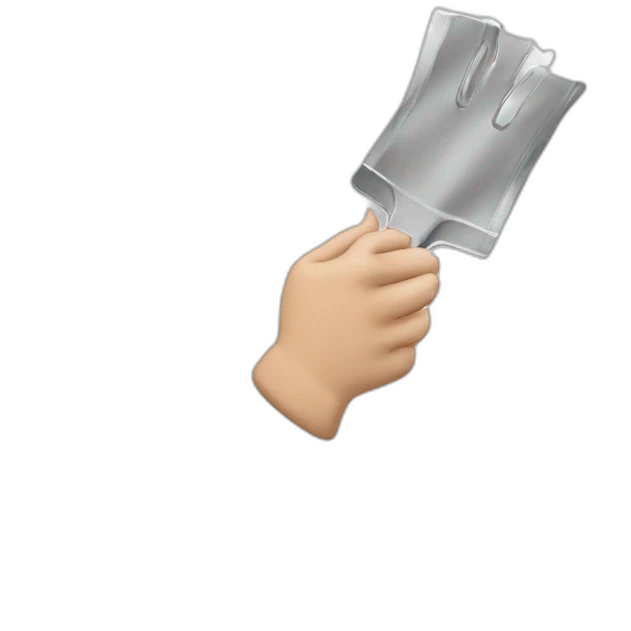 paquet argent dans les mains emoji