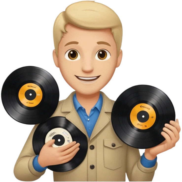 Record Collector + vinyl disc emoji