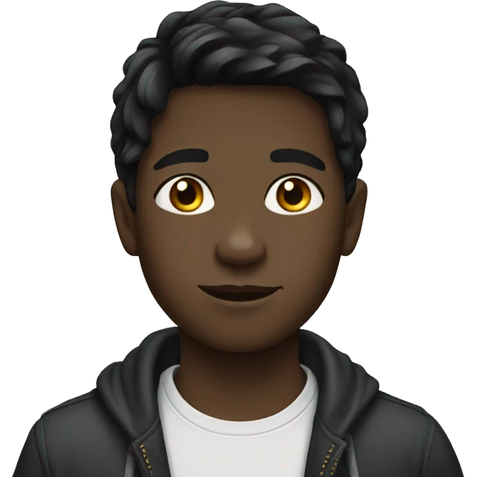 black-haired boy in portrait emoji