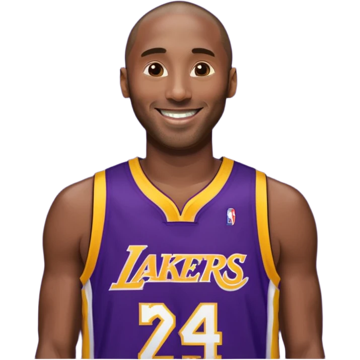 kobe in his lakers jersey number 24 emoji