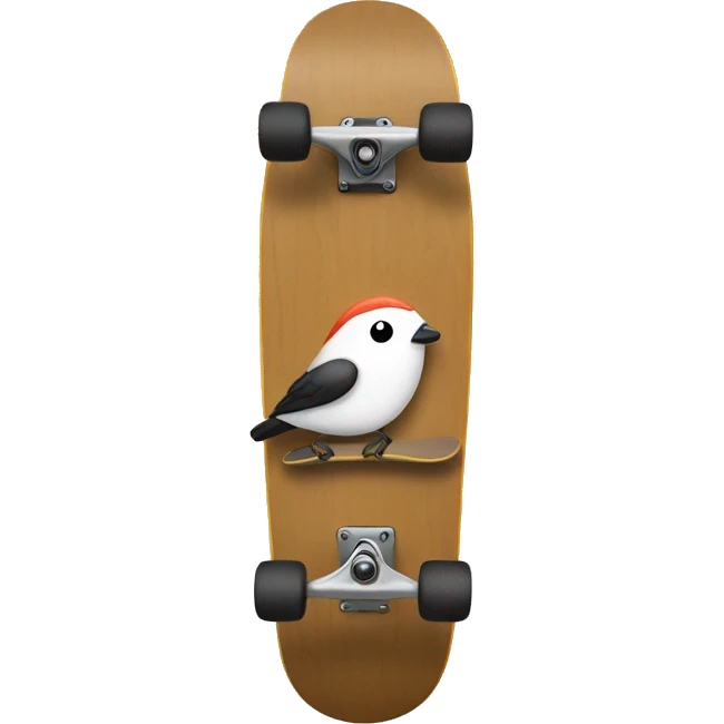 A birdhouse skateboard  emoji