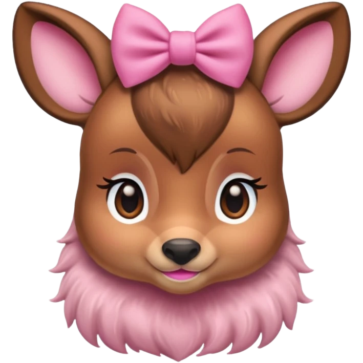 bambi with 🎀 emoji