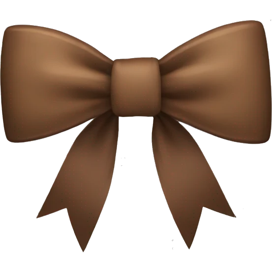 Brown bow emoji