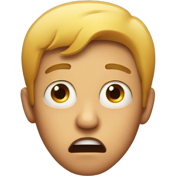 Shocked man emoji