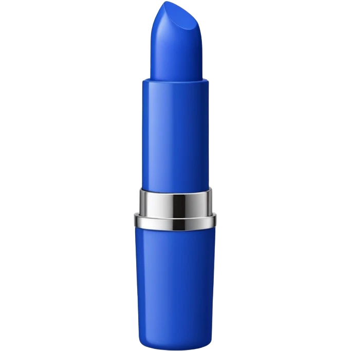 Rose design blue lipstick tube emoji