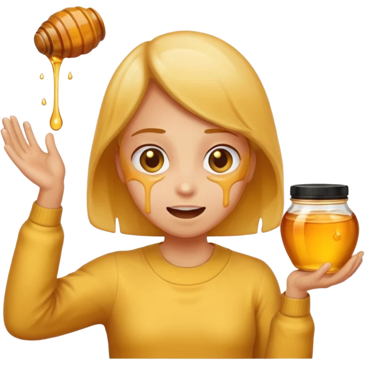 Person throwing up honey emoji