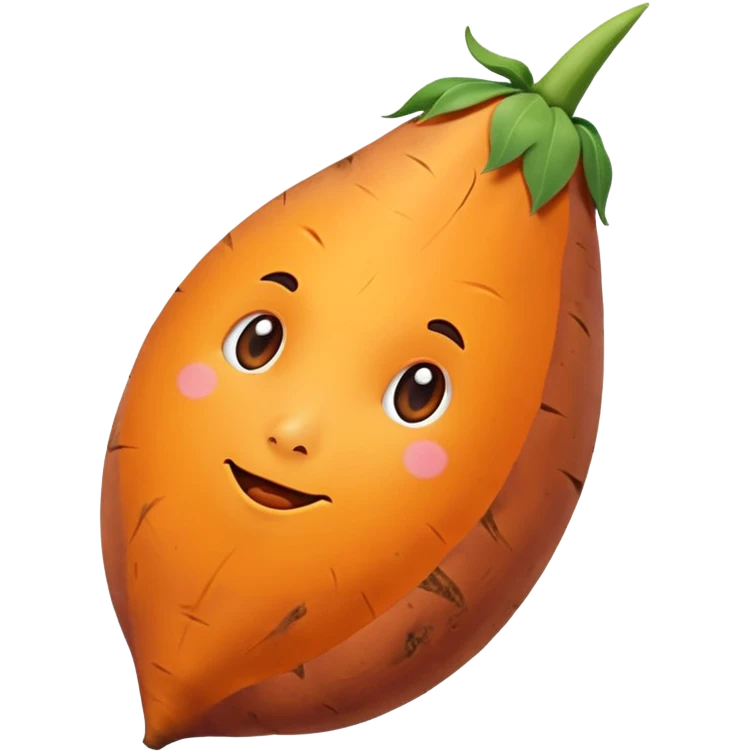 pointy sweet potato emoji