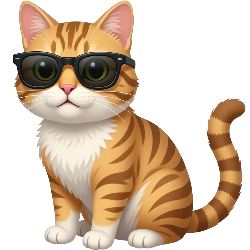 Cat wearing sunglasses emoji