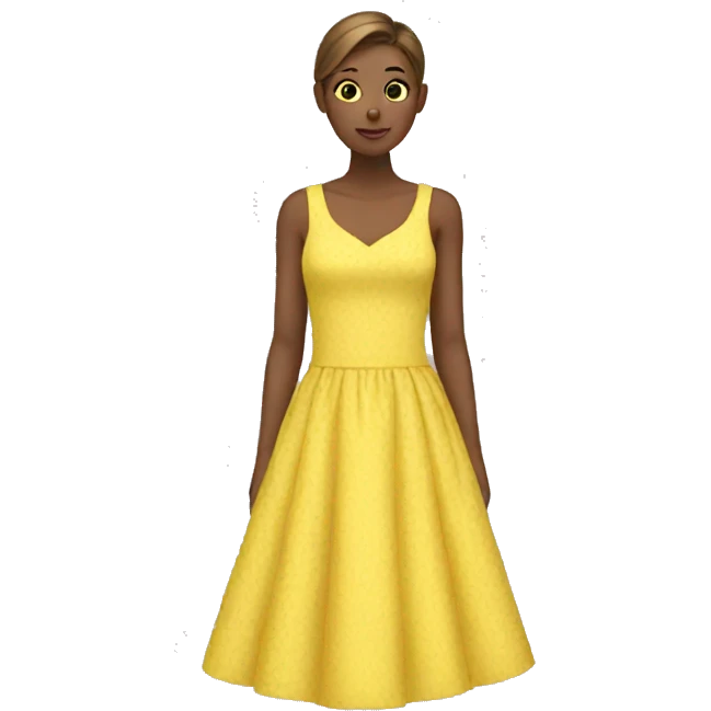 YELLOW DRESS  emoji