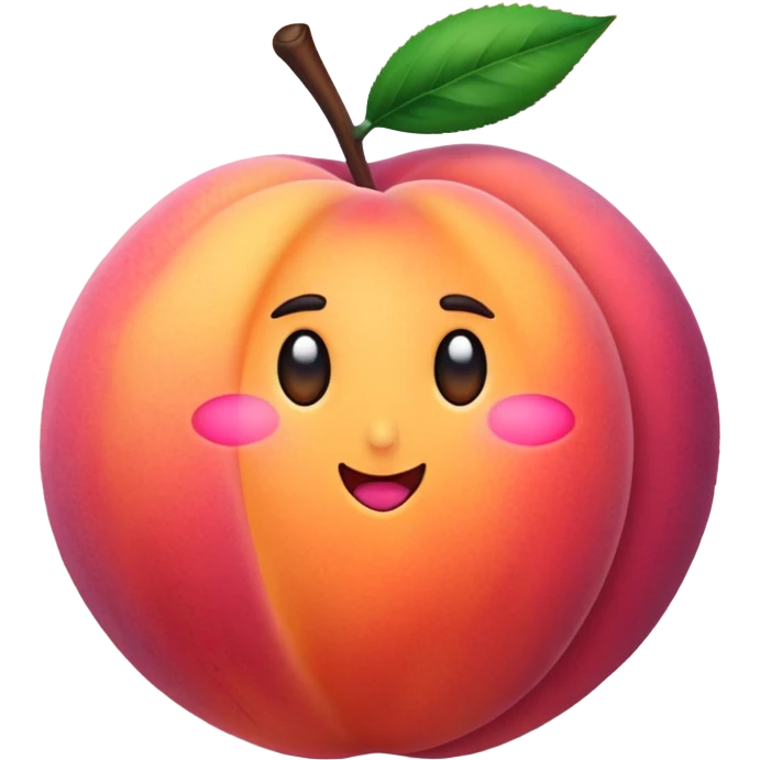 Hand peach emoji