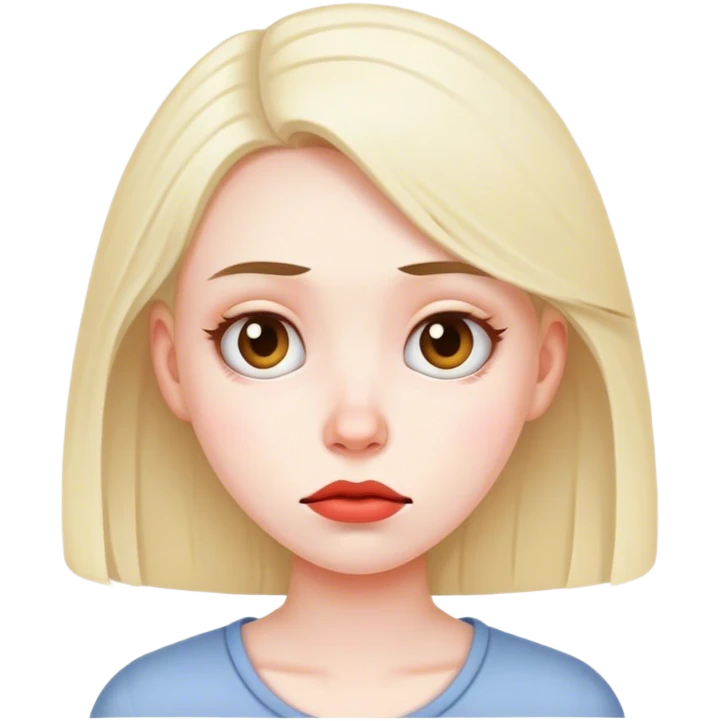 bored girl emoji