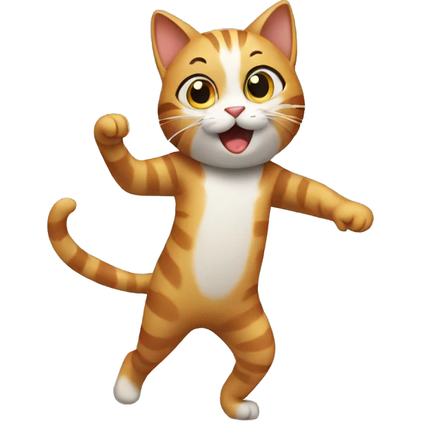 Cat dancing emoji