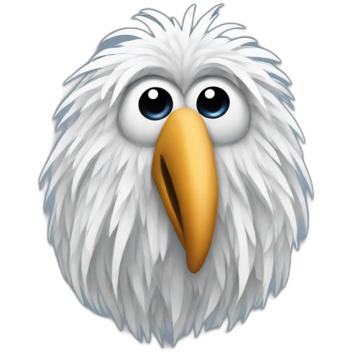 yetti bird wuth long nose emoji