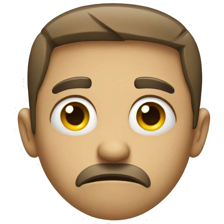 Sad face emoji
