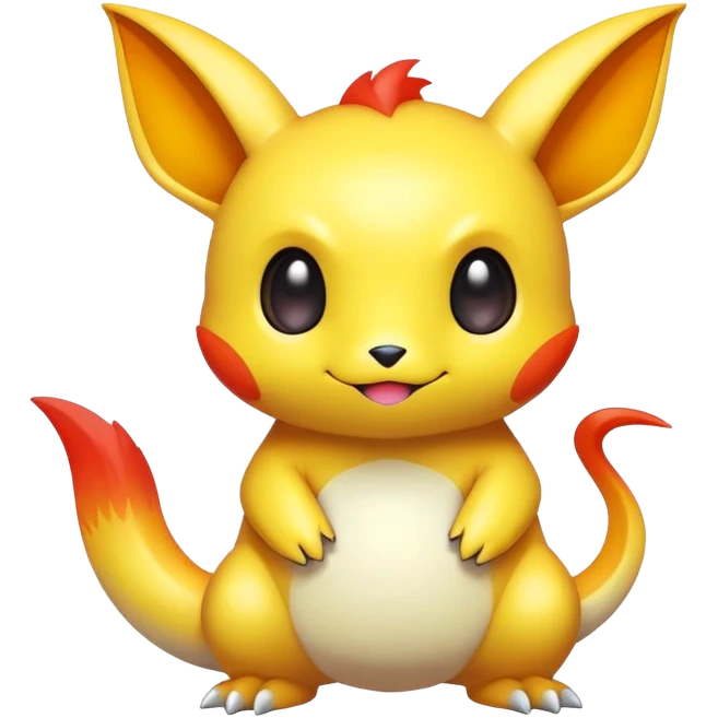 Randomly-colored chibi Fakémon-creature emoji