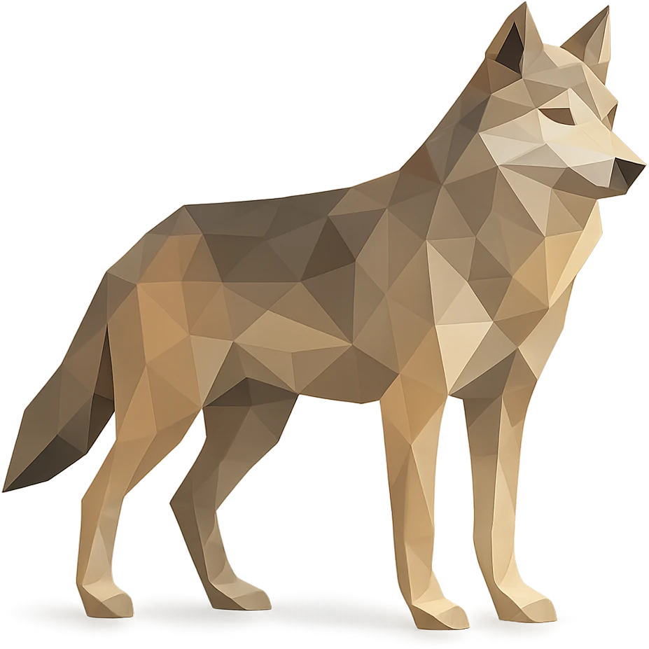 low-poly style animal emoji