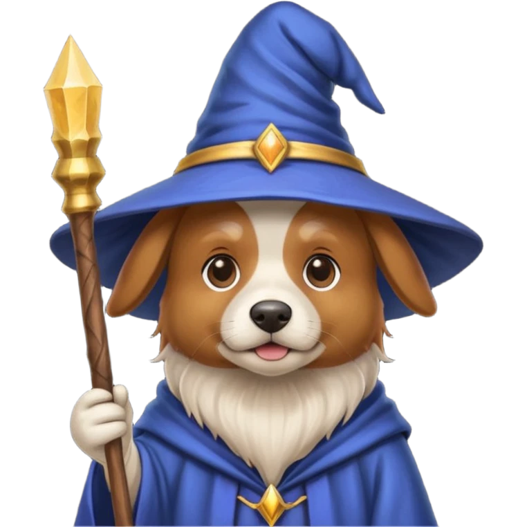 Dog wizard emoji