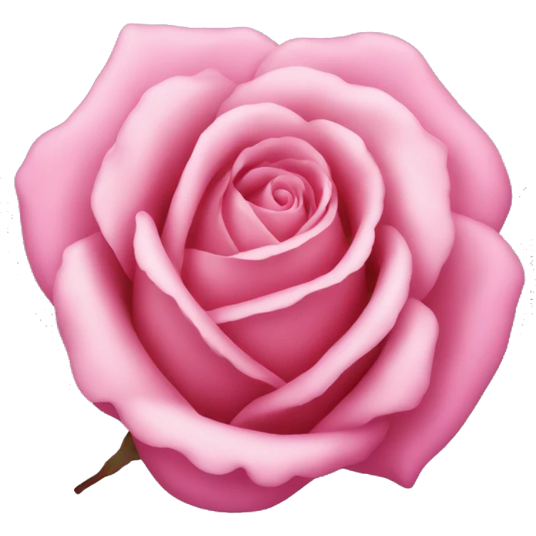 Pink rose emoji